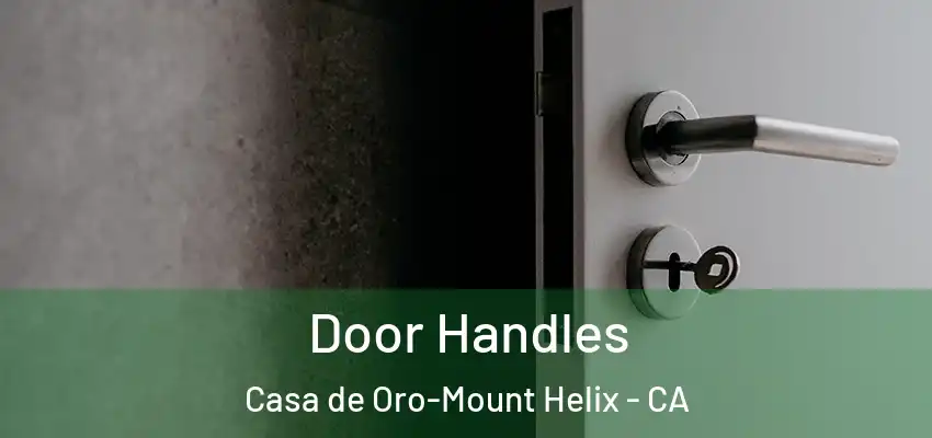 Door Handles Casa de Oro-Mount Helix - CA