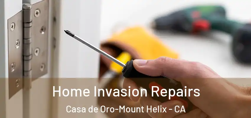 Home Invasion Repairs Casa de Oro-Mount Helix - CA
